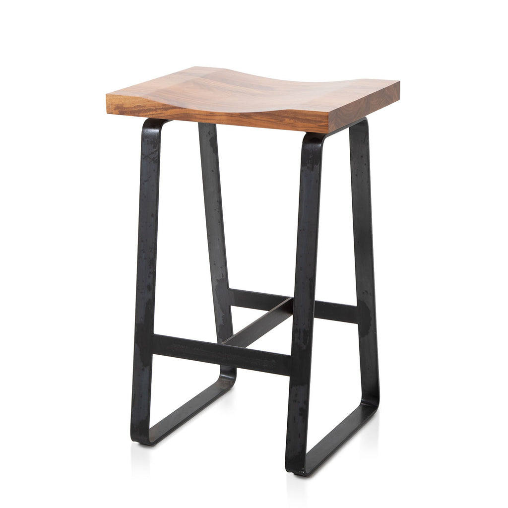 Mid Century Modern Curved Stool