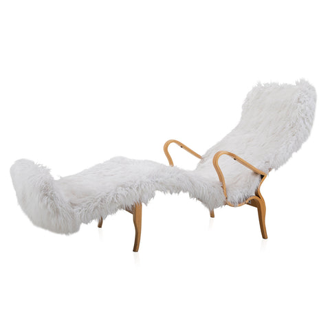 White Fur Chaise