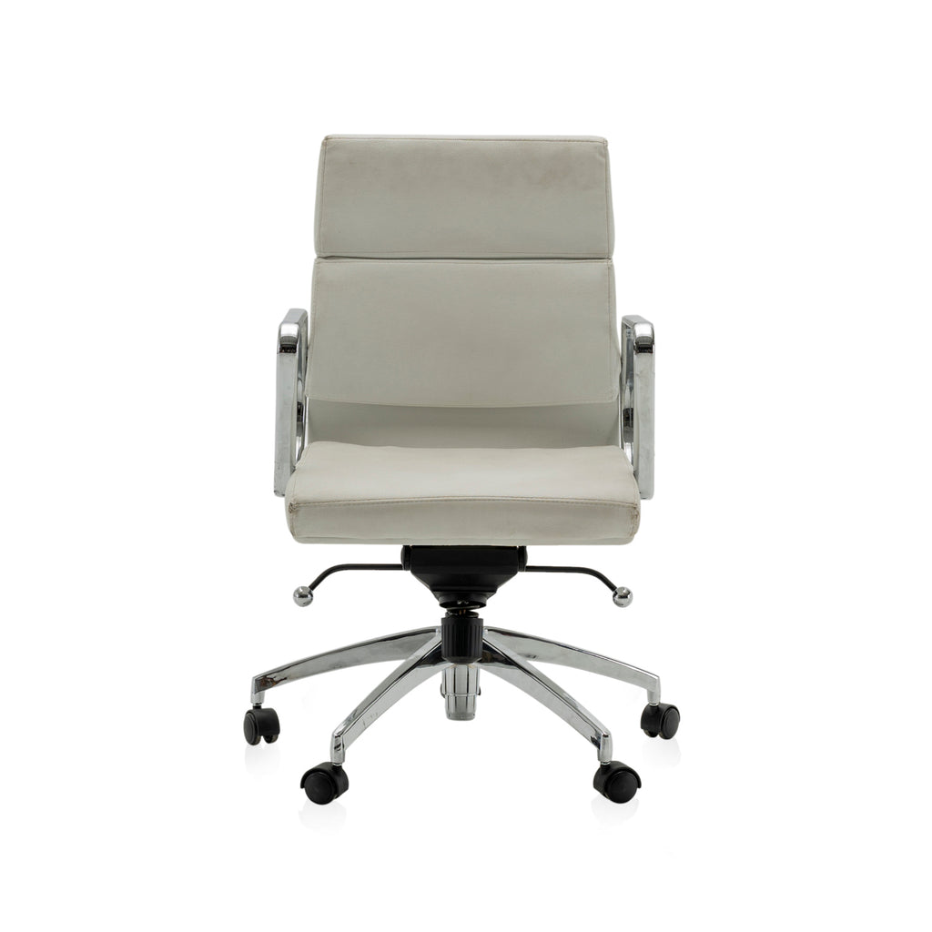 Low Back Grey Rolling Office Chair