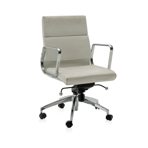 Low Back Grey Rolling Office Chair