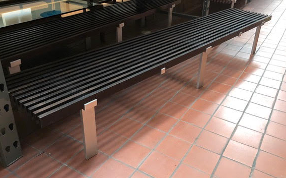 Large Case Study Museum Bench - Black
