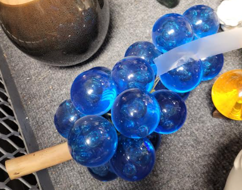 Blue Glass Grapes
