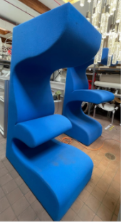 Giant 2 Piece BLUE Living Tower Lounge Seating