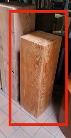 Wood Rectangle Pedestal
