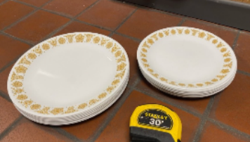 White with Yellow Trim Plate