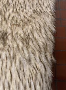 Brown & Blonde Fur Throw
