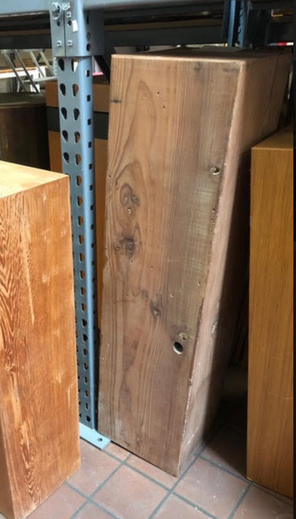 Medium Pale Wood Pedestal