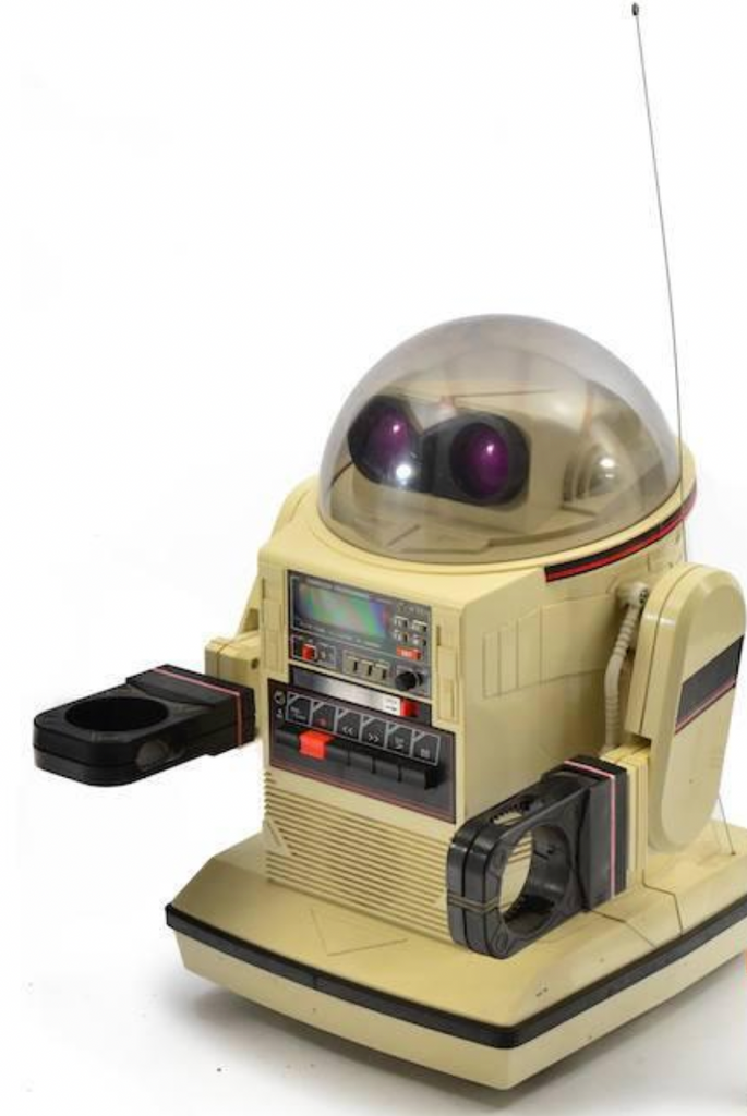 Vintage Server Robot - Omnibot Yellowed Beige