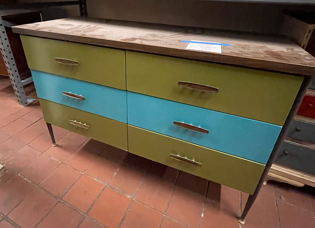 Green Blue Dresser
