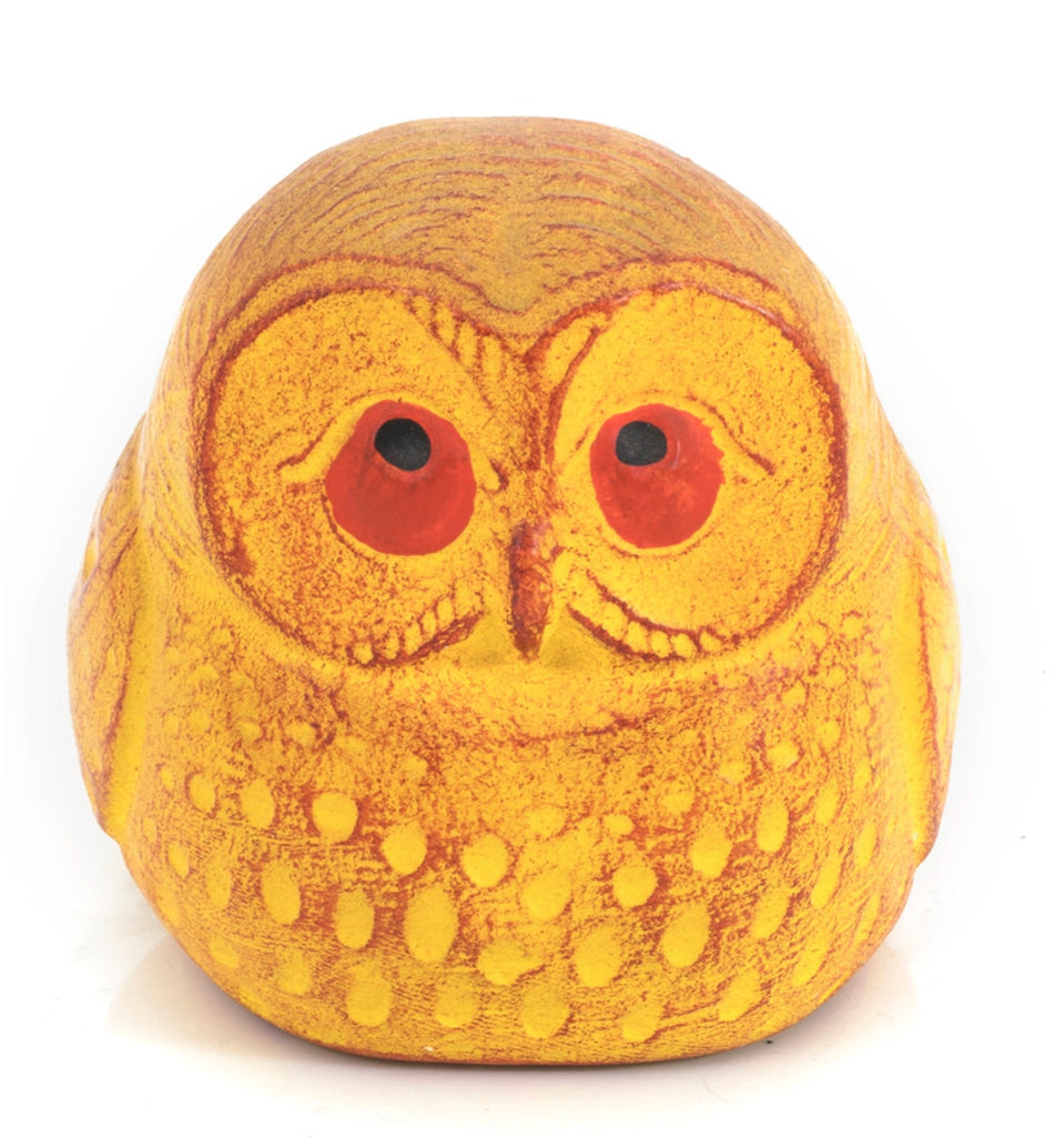 Little Orange and Yellow Owl Statue (A+D)