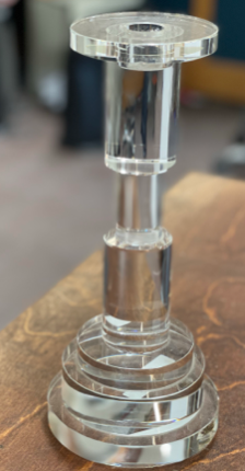 Acrylic/Lucite Pedestal  Candle Holder
