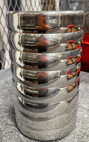 Silver Chrome Vase