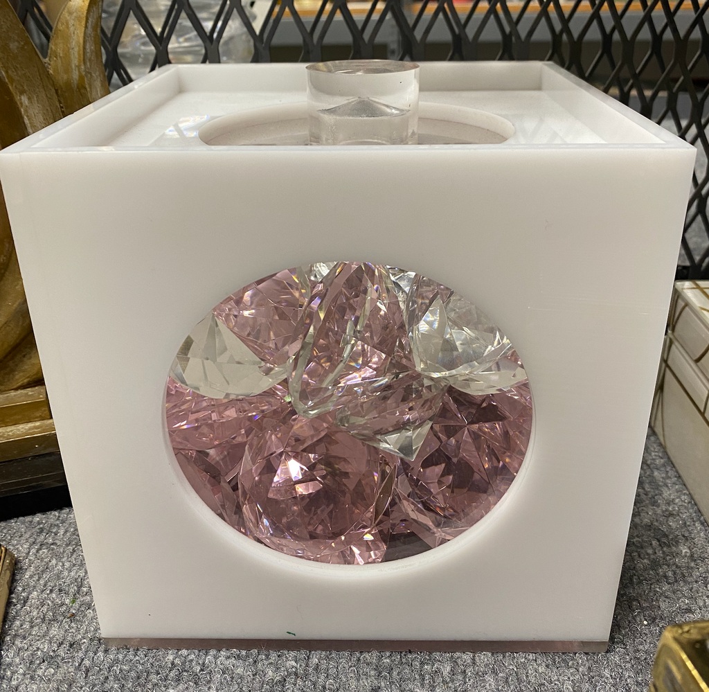 White Cutout Cube