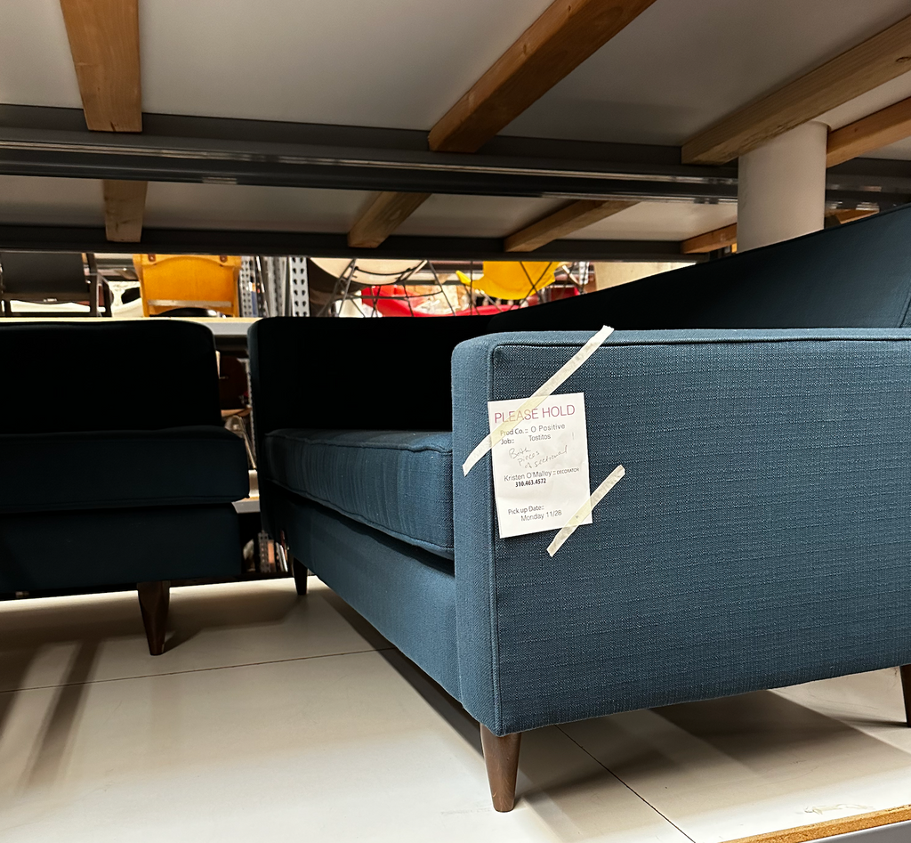 Blue 2 PC Sectional Sofa