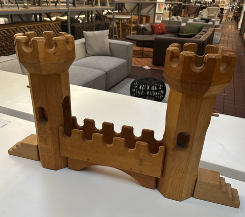 Wood Block Toy Bridge & Castle