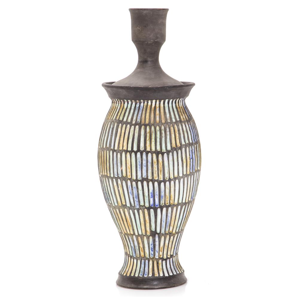 Brown Blue Vase