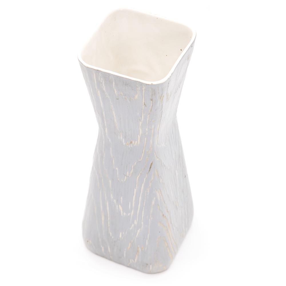 Grey Woodgrain Shawnee Hourglass Vase