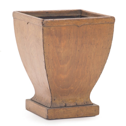 Wood Curved Tapered Planter