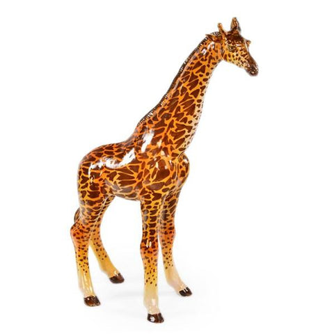 Brown, Orange Ceramic Giraffe