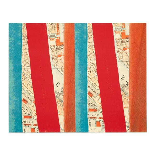 0289 (A+D) Map with Stripes (20" x 16")