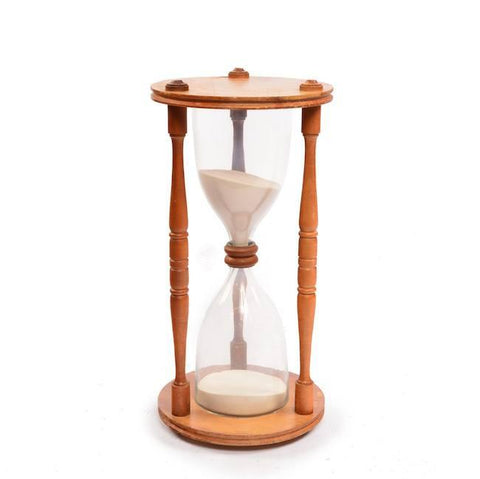 Brown Wooden Hourglass