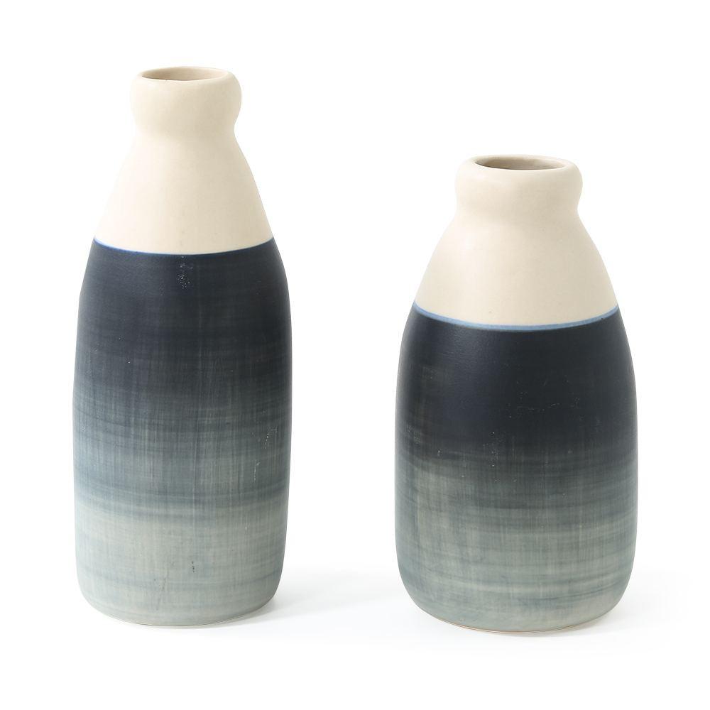 Grey Blue Ombre Short Vase (A+D)
