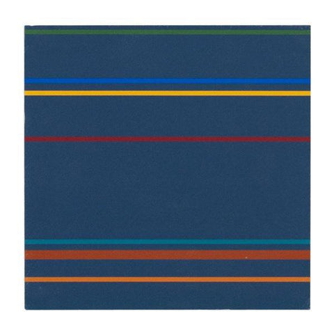 0284 (A+D) Stripes Navy (8" x 8")