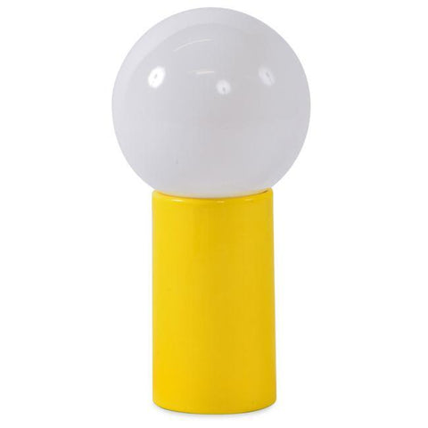 Yellow Cylinder Bubble Table Lamp