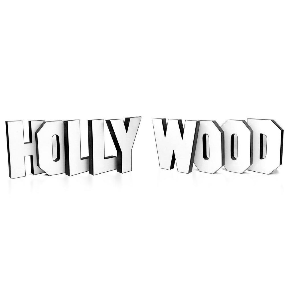 Huge White Hollywood Letters