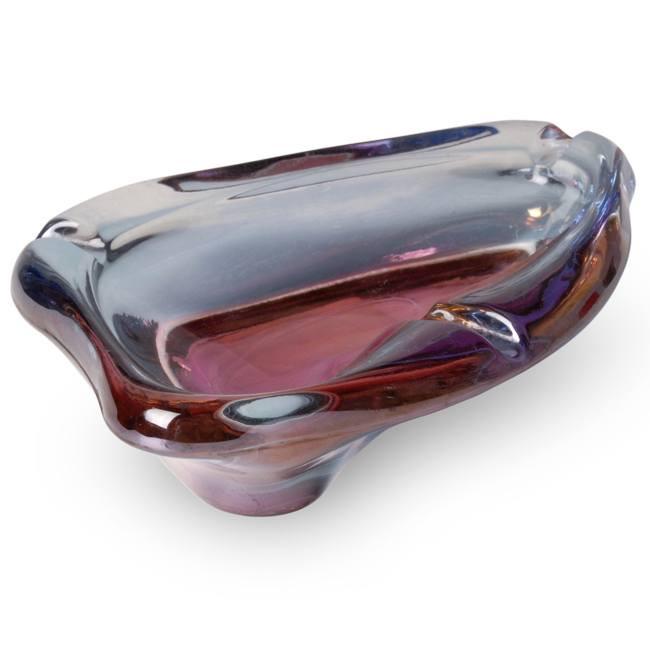 Purple Glass Ashtray