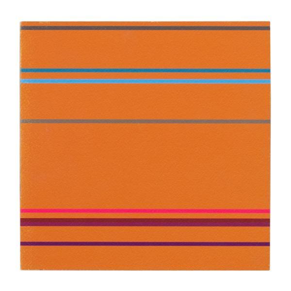 0279 (A+D) Stripes Tangerine (8" x 8")