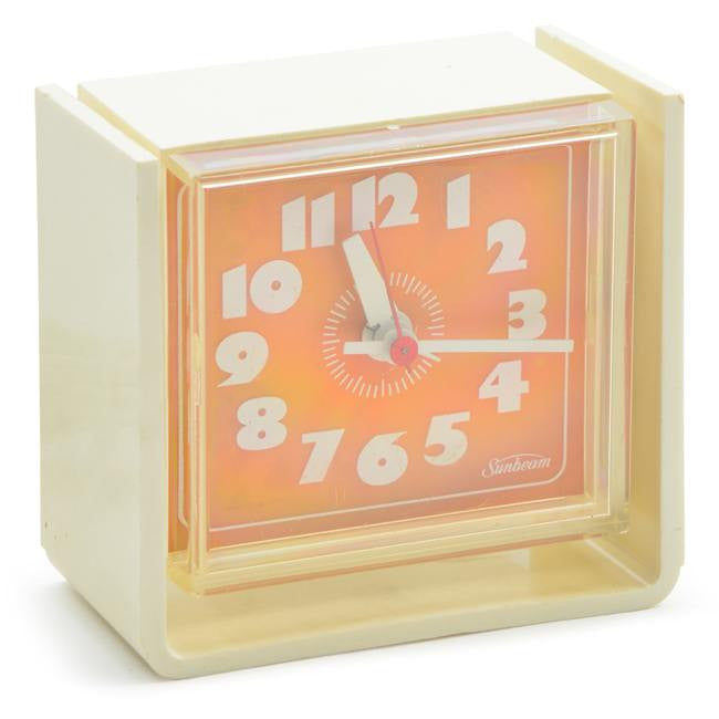 Sunbeam - Cream & Orange Clock