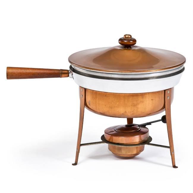 Copper Fondue Set - 4 Pieces