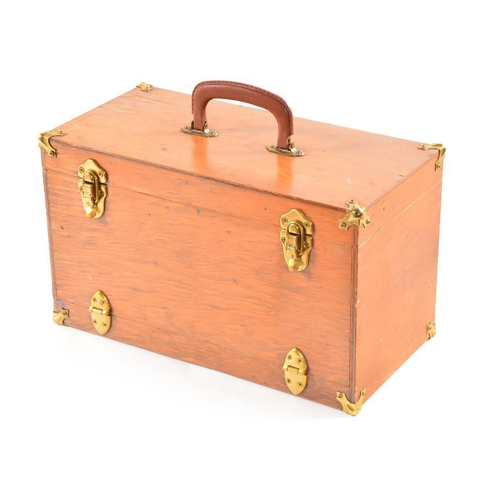 ebay wood tackle box Wood Tackle Box