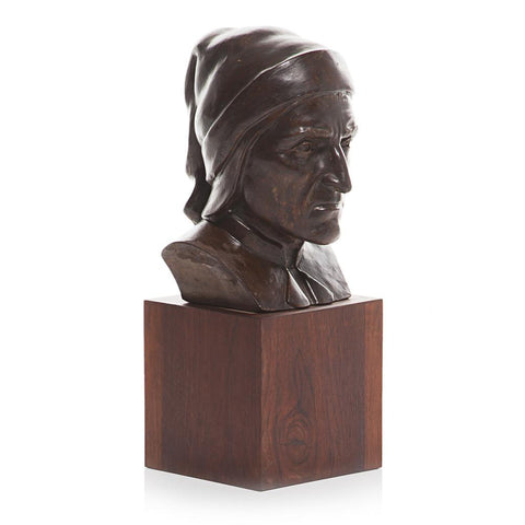 Brown Bust of Dante