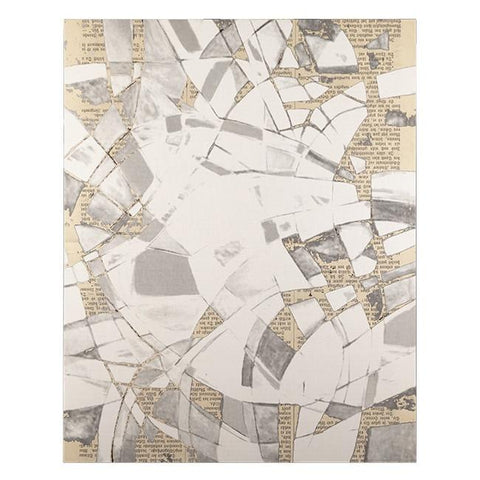 0347 (A+D) White Abstract (40" x 50")