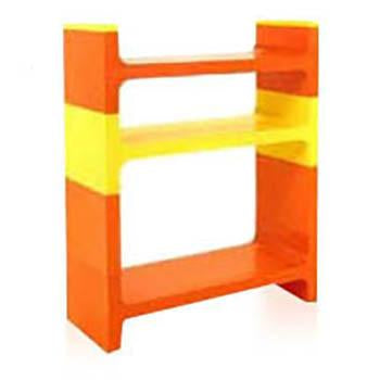 Orange Yellow Plastic Shelving Unit