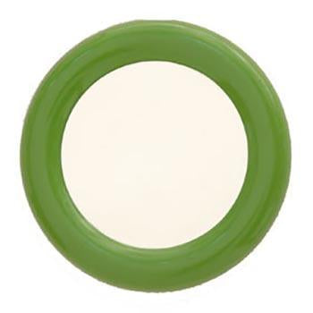 Tiny Green Round Mirror