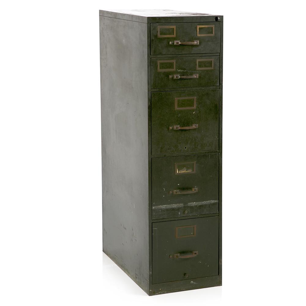 Green Metal Filing Cabinet
