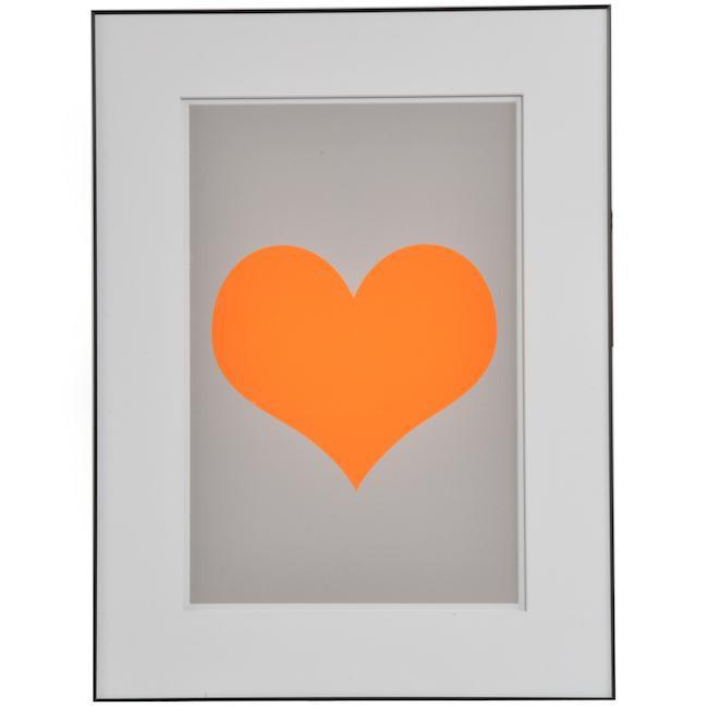 0752 (A+D) Yellow Gray Heart (18" x 24")