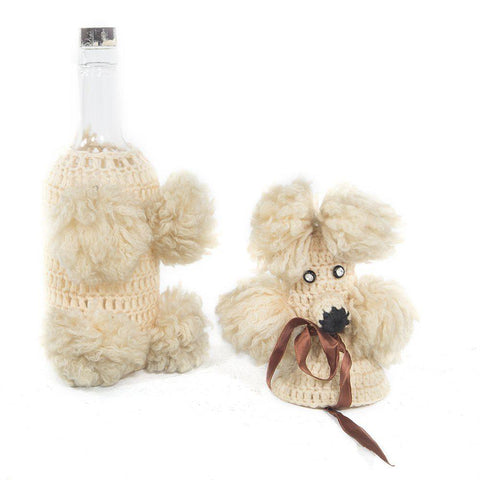 Cream Poodle Bottle Cover