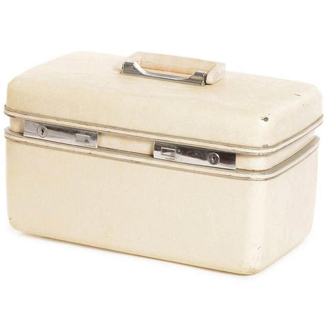 White Plastic Mini Suitcase
