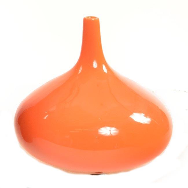 Orange Ceramic Vase Amigo Teardrop (A+D)