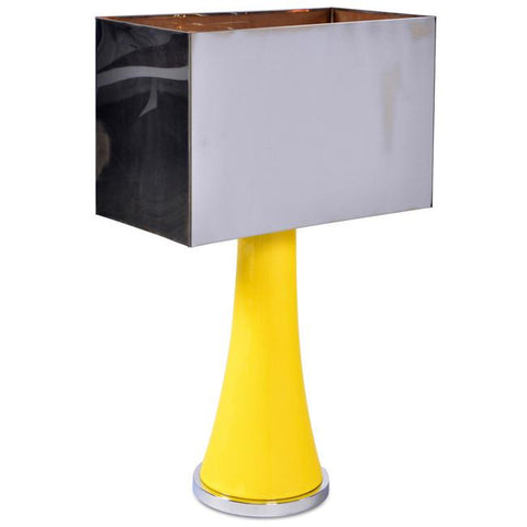 Yellow Glass Table Lamp