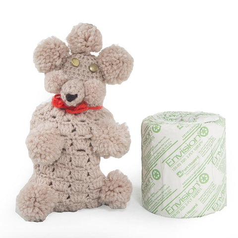 Pink Poodle Toilet Paper Roll Cover