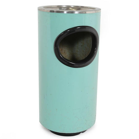 Turquoise Trash Can