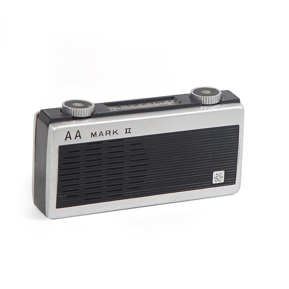 Black & Silver AA Mark II Portable Radio