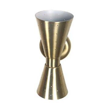 Conical Brass Sconce