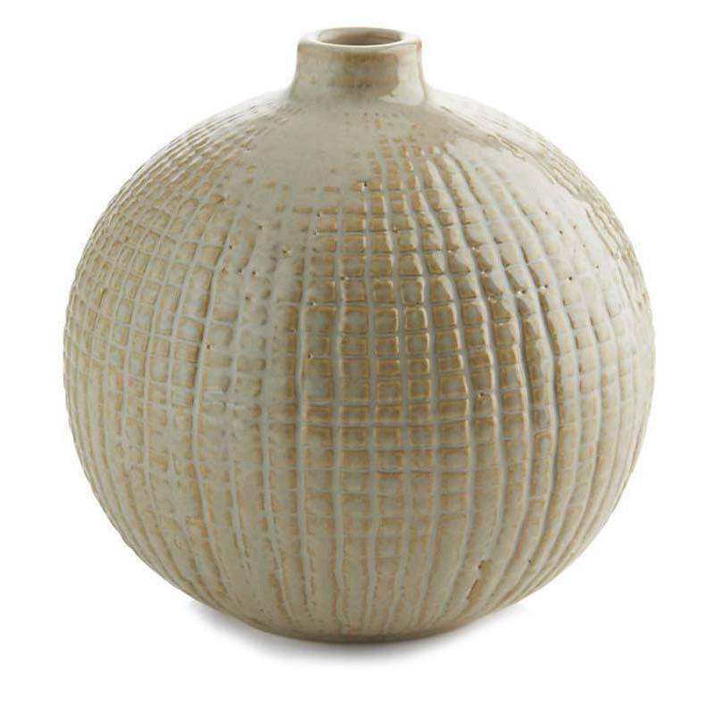 Cream Hagen Round Vase (A+D)