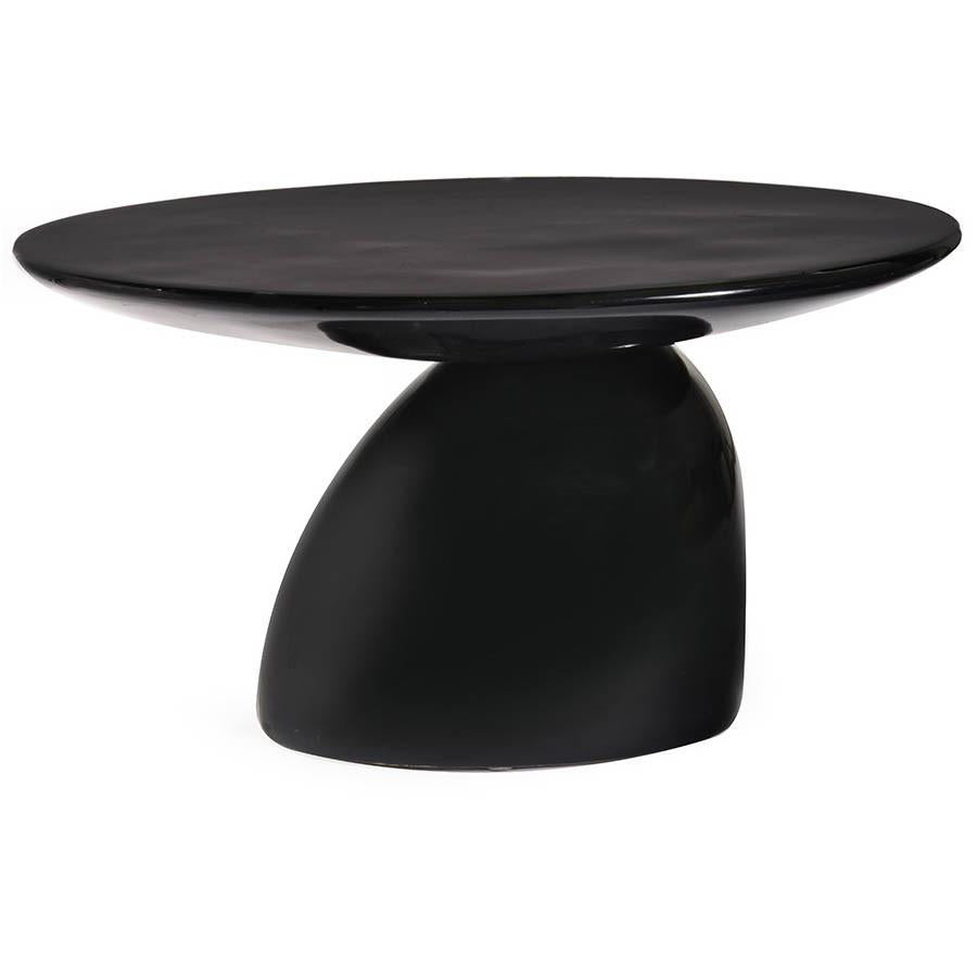 Black Modern Pebble Coffee Table
